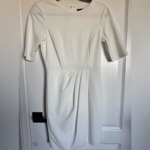 Westwood White Half Sleeve Sheath Dress